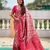 Pink color kanjivaram silk woven graceful partywear saree