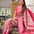 Pink color kanjivaram silk woven designer graceful partywear saree
