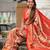 Red color kanjivaram silk woven designer graceful partywear saree