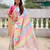Multy color soft silk woven graceful partywear saree