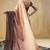 Orange  color turkey fabric ready to wear bollywood style partywear saree