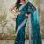 Rama color turkey fabric ready to wear bollywood style partywear saree
