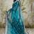 Rama color turkey fabric ready to wear bollywood style partywear saree