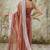 Brown color turkey fabric ready to wear bollywood style partywear saree