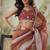 Brown color turkey fabric ready to wear bollywood style partywear saree