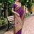 Purple color beautiful silk blended woven zari designer ceremonial saree