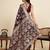 Wine color satin silk fabric woven zari designer saree