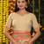 Off white color linen cotton fabric resham woven designer partywear saree