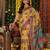 Yellow color linen cotton fabric resham woven designer partywear saree