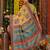 Yellow color linen cotton fabric resham woven designer partywear saree