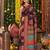 Navy blue color linen cotton fabric resham woven designer partywear saree
