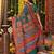 Rama green color linen cotton fabric resham woven designer partywear saree