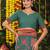Rama green color linen cotton fabric resham woven designer partywear saree