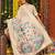 Cream color linen cotton fabric beautiful woven designer partywear saree