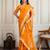 Yellow color festive special georgette fabric bandhej saree for festive looks