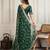 Green color festive special georgette fabric bandhej saree for festive looks