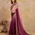 Chiffon Embroidery work Ombre Style Saree with Unstitched Blouse Piece