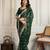 Green color festive special georgette fabric bandhej saree for festive looks