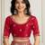 Maroon color festive special georgette fabric bandhej saree for festive looks