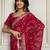 Pink color festive special georgette fabric bandhej saree for festive looks