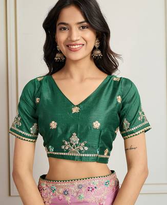 Pink star georgette embroidery work heavy ceremonial saree 5