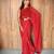 Maroon color ethnic viscose fabric woven lining pre stitched saree