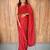 Maroon color ethnic viscose fabric woven lining pre stitched saree