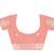 Peach color butterfly net fabric designer thread embroidery work ceremonial saree