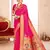 Magenta color paithani silk woven ceremonial rich looks saree