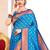 Blue color paithani silk woven designer ceremonial rich looks saree