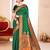 Green color paithani silk woven designer ceremonial rich looks saree