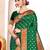 Green color paithani silk woven designer ceremonial rich looks saree