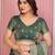 Green color frendy chiffon fabric designer embroidery and swarovski work partywear saree