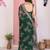 Teal color beautiful printed georgette saree with embroidered lace border