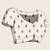 Off white color chinon fabric designer printed partywear saree