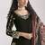 Embroidered chanderi silk black mirror work salwar kameez