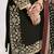 Embroidered chanderi silk black mirror work salwar kameez