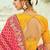 Rani pink embroidered georgette bandhej designer saree