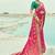 Rani pink embroidered georgette bandhej designer saree
