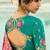 Rani pink embroidered georgette bandhej designer saree