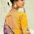 Purple embroidered georgette bandhej designer saree