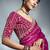 Magenta pink tissue organza saree with moti, cutdana & sequins work