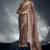 Dusty pink tissue organza saree with moti, cutdana & sequins khatli work