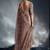 Dusty pink tissue organza saree with moti, cutdana & sequins khatli work