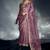 Designer onion pink tissue organza saree with moti, cutdana & sequins work