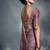 Designer onion pink tissue organza saree with moti, cutdana & sequins work