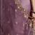 Designer onion pink tissue organza saree with moti, cutdana & sequins work