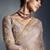 Ivory tissue organza saree with moti, cutdana & sequin work