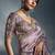 Lilac tissue organza saree with moti, cutdana & sequin work