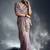 Lilac tissue organza saree with moti, cutdana & sequin work
